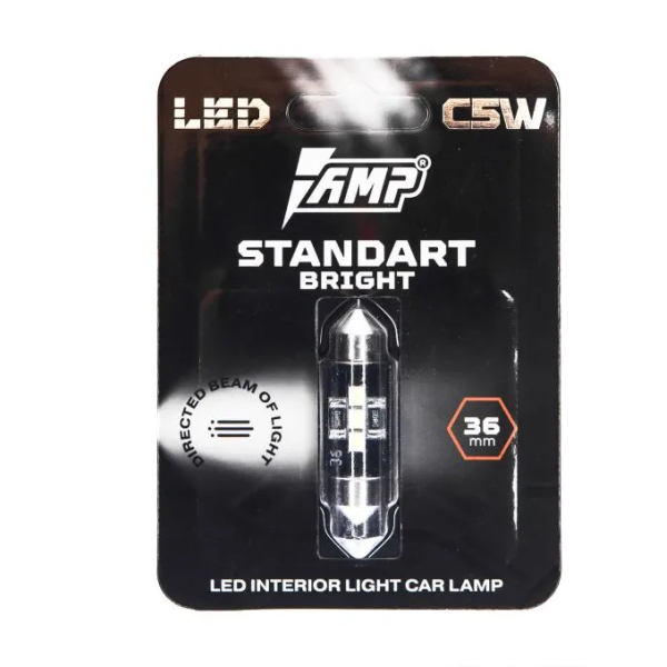 AMP StandartBright C5W (36mm) светодиод салонный AMP StandartBright C5W (36mm) светодиод салонный