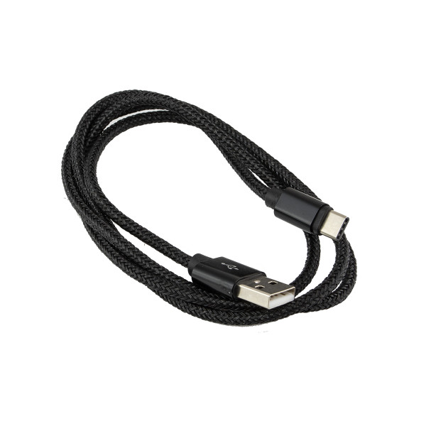 Зарядный кабель AURA Type-C TPC-UC1В, черный, 1 метр Зарядный кабель AURA Type-C TPC-UC1В, черный, 1 метр